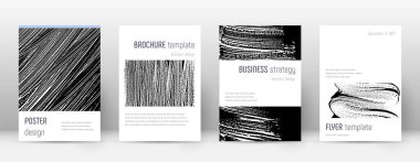 Kapak sayfası tasarımı şablonu. Minimalist broşür 