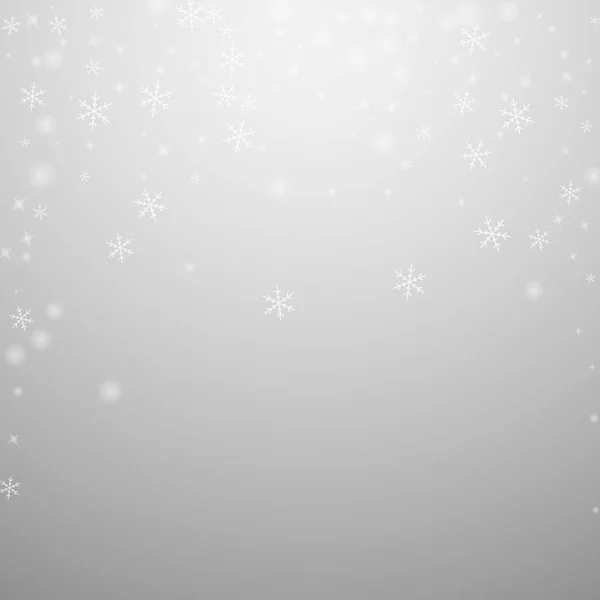 稀疏闪耀的雪白圣诞背景。微妙f — 图库矢量图片