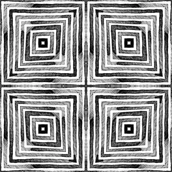 Dark black and white Geometric Watercolor. Dazzlin — Stock Photo, Image