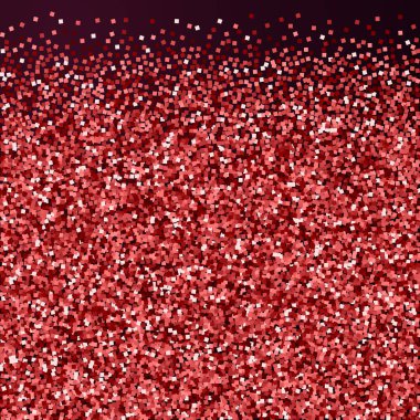 Kırmızı altın parıltılı lüks konfeti. Scatte