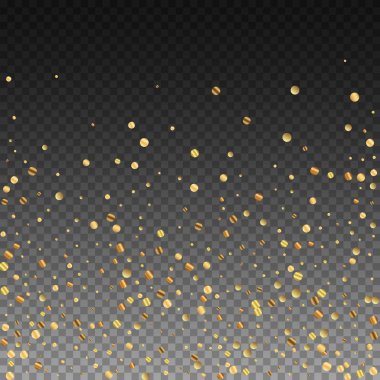 Nadir bulunan altın konfeti konfeti konfetisi. Kare