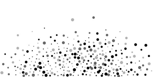 Des points noirs éparpillés au hasard. Dispersion des points sombres — Image vectorielle