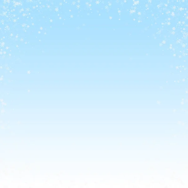 Gyönyörű hóesés karácsonyi háttér. Finom fl — Stock Vector