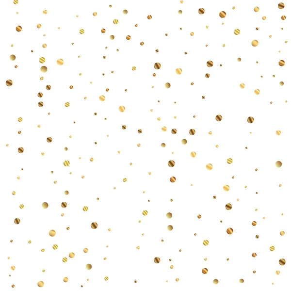 Sparse confeti de oro de lujo confeti espumoso. Sc — Vector de stock