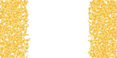 Korece notlar düşüyor. Küçük WON beyaz banknotları