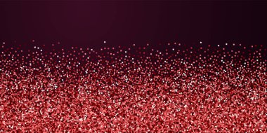 Kırmızı altın parıltılı lüks konfeti. Scatte