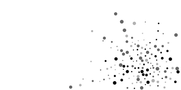 Verstreute zufällige schwarze Punkte. Dunkle Punkte zerstreuen sich — Stockvektor