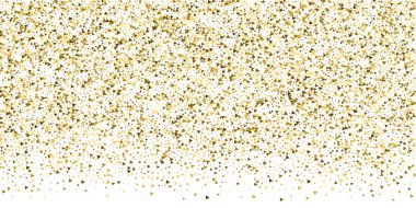 Altın üçgenler, ışıl ışıl konfeti. Scattere