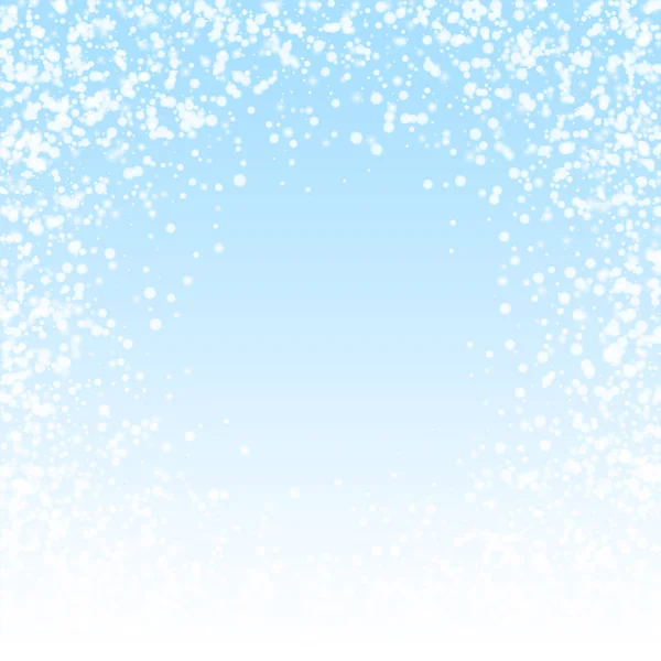 Дивовижний падаючий сніговий різдвяний фон. Тонкий — стоковий вектор