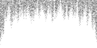 Gümüş parıltılı, ışıl ışıl, konfeti. Scattere