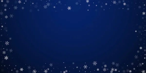 Σπάνια χιονόπτωση Χριστουγεννιάτικο φόντο. Λεπτή πτήση. — Διανυσματικό Αρχείο