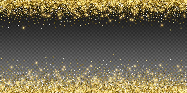 Sprankelende gouden luxe sprankelende confetti. Scattere — Stockvector