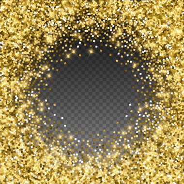 Işıl ışıl altın konfeti. Scattere