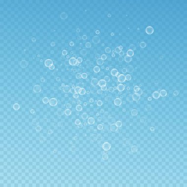 Sabun köpükleri soyut arkaplan oluşturur. Baloncuk üfleme 