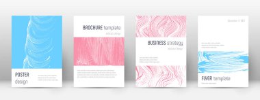 Kapak sayfası tasarımı şablonu. Minimalist broşür 