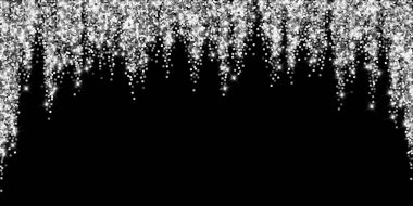 Köpüklü gümüş konfeti. Scatte