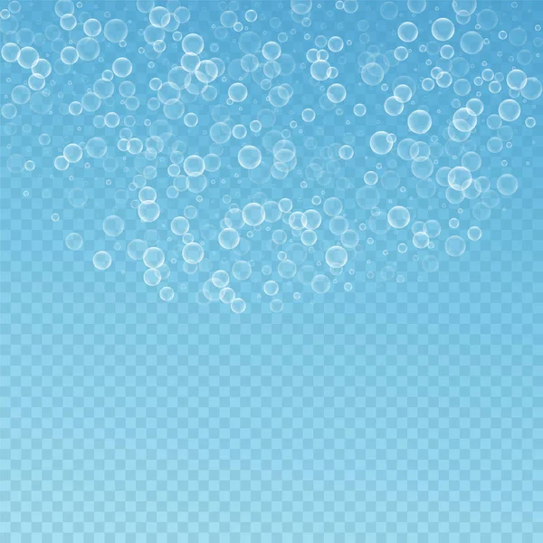 Tvål bubblor abstrakt bakgrund. Sprängningsbubblor — Stock vektor