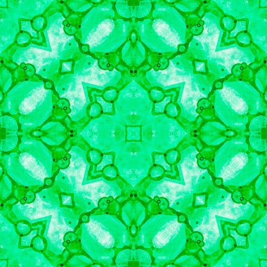 Yeşil seamless modeli. Sanatsal hassas sabun bub