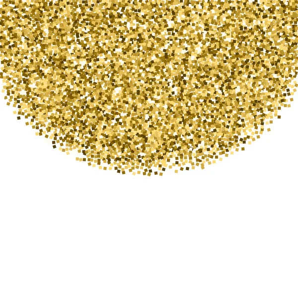 Złote błyszczące luksusowe konfetti. Rozproszone — Wektor stockowy