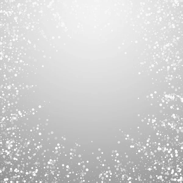 Τυχαίες λευκές τελείες Χριστουγεννιάτικο φόντο. Λεπτή μύγα — Διανυσματικό Αρχείο