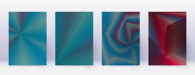 Sanat kartı. Soyut çizgiler modern broşür 