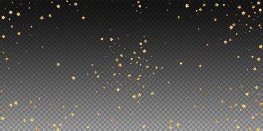 Altın yıldızlı, pırıl pırıl lüks konfeti. Scatt.