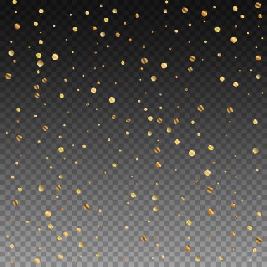 Nadir bulunan altın konfeti konfeti konfetisi. Kare