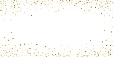 Nadir bulunan altın konfeti konfeti konfetisi. Kare