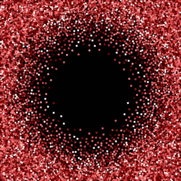レッドゴールドの輝き高級スパークリングコンフェッティ。散布図 — ストックベクタ