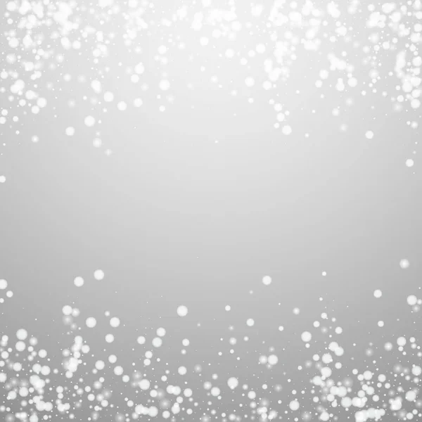 Hermosa caída de nieve fondo de Navidad. Sutil — Vector de stock