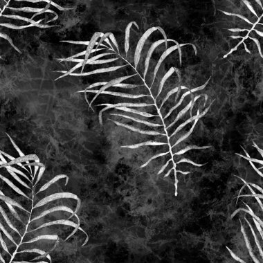 Tropikal seamless modeli. Suluboya çırpma dostum