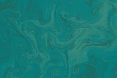 Suminagashi mermer doku el ile deniz mavisi boyalı 