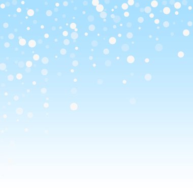 Beyaz noktalar Noel arkaplanı. İnce uçan sno