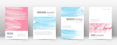 Kapak sayfası tasarımı şablonu. Minimalist broşür 