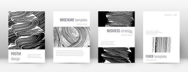 Kapak sayfası tasarımı şablonu. Minimalist broşür 