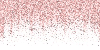 Pembe altın parıltılı lüks konfeti. Scatt.