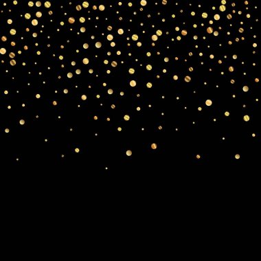 Nadir bulunan altın konfeti konfeti konfetisi. Kare