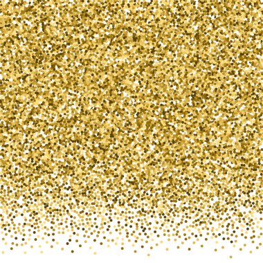 Yuvarlak altın parıltılı lüks konfeti. Dağılın