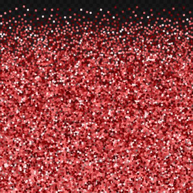 Kırmızı altın parıltılı lüks konfeti. Scatte