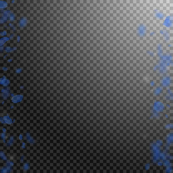 Koyu mavi çiçek yaprakları dökülüyor. Optimal Roma