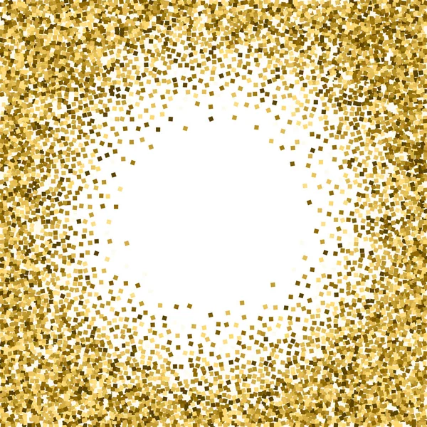 Złote błyszczące luksusowe konfetti. Rozproszone — Wektor stockowy