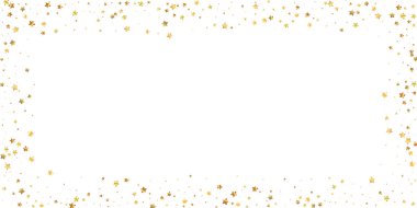 Altın yıldızlı, pırıl pırıl lüks konfeti. Scatt.