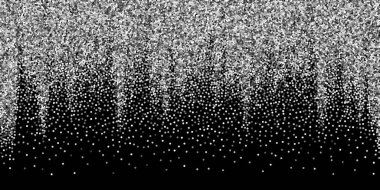 Yuvarlak gümüş parıltılı, ışıltılı konfeti. Kare