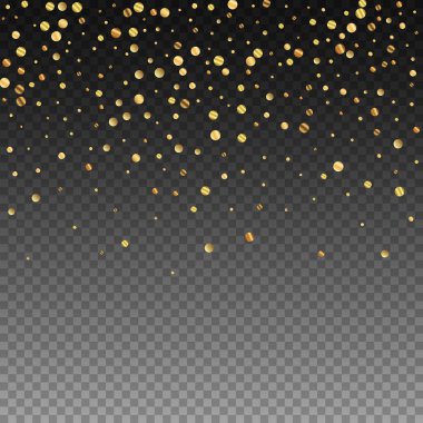 Nadir bulunan altın konfeti konfeti konfetisi. Kare