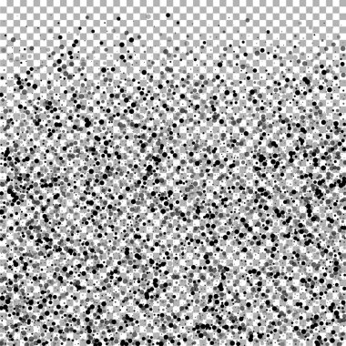 Dağınık yoğun balkon noktaları. Karanlık nokta dağılımı