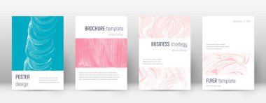 Kapak sayfası tasarımı şablonu. Minimalist broşür 