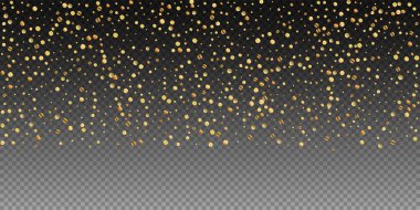 Nadir bulunan altın konfeti konfeti konfetisi. Kare