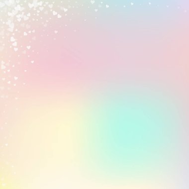 Beyaz kalp konfetileri sever. Sevgililer günü köşesi