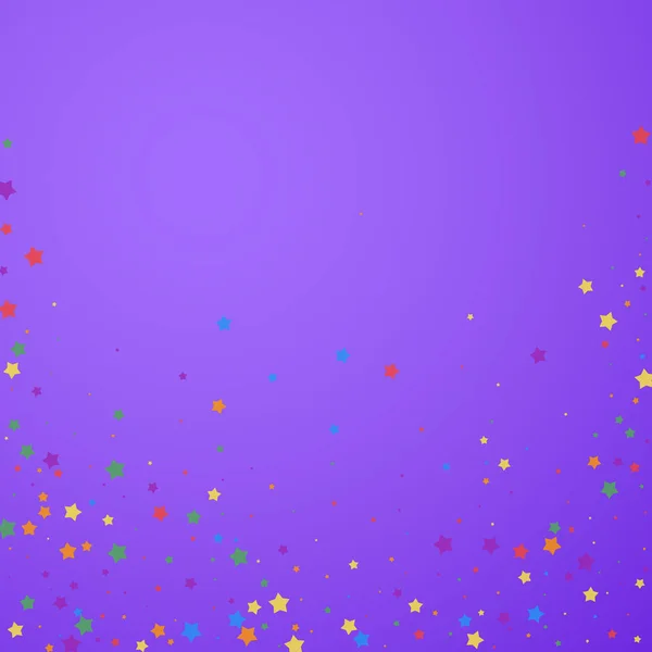 Des confettis festifs. Des stars de la fête. Étoiles joyeuses — Image vectorielle