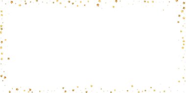 Altın yıldızlı, pırıl pırıl lüks konfeti. Scatt.